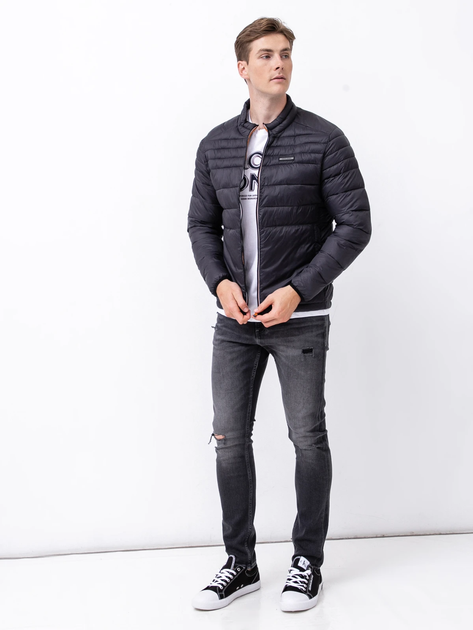 Куртка Jack & Jones JJEACE PUFFER COLLAR STS S Темно-серый 12189878-Asphalt - Фото 4 Куртка Jack & Jones JJEACE PUFFER COLLAR STS S Темно-серый 12189878-Asphalt - изображение 4
