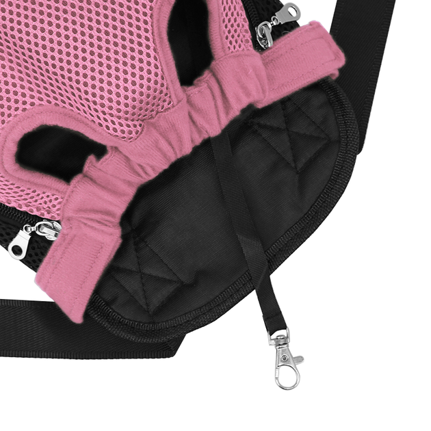 Рюкзак-кенгуру переноска для животных Lesko SY210814 Pink L - изображение 4
