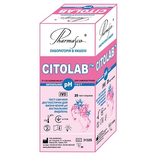 CITOLAB pH тест на кислотность (рН) вагинальных выделений (4820235550059) - изображение 1