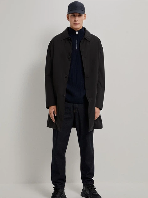 Пальто Zara 6518-351-800 L Черное (Za07064253403) – Брендовая