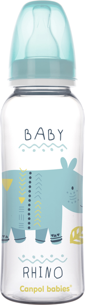 Пляшка Canpol babies PP 250 мл з малюнком Бірюзова (59/200 Бірюзовий) - зображення 1