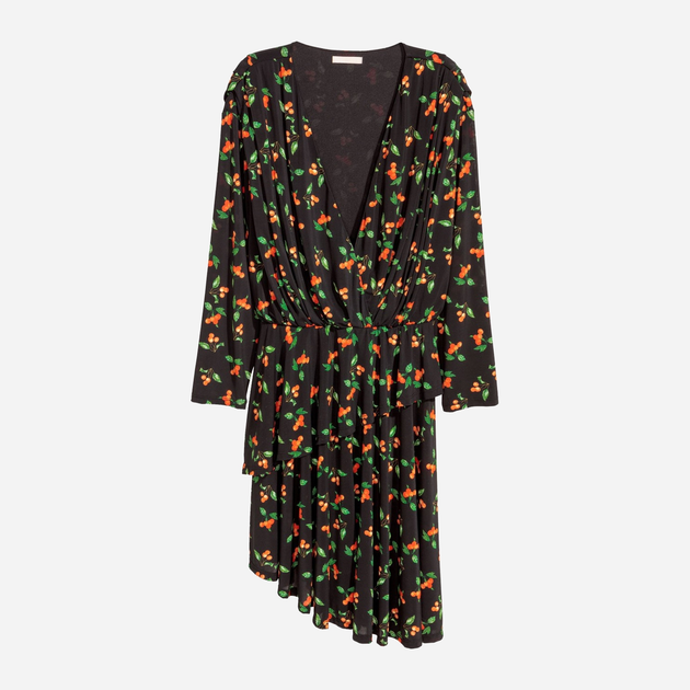 Сукня міді літня жіноча H&M 0587759_вишн 32 Чорна від Rozetka на платформі USKIDKA Акція на Сукня міді літня жіноча H&M 0587759_вишн 32 Чорна від Rozetka