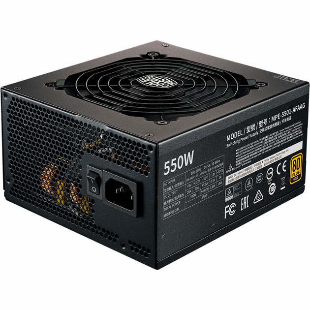 Блок питания CoolerMaster 550W MWE GOLD 550 - V2 (MPE-5501-AFAAG-EU) - изображение 2