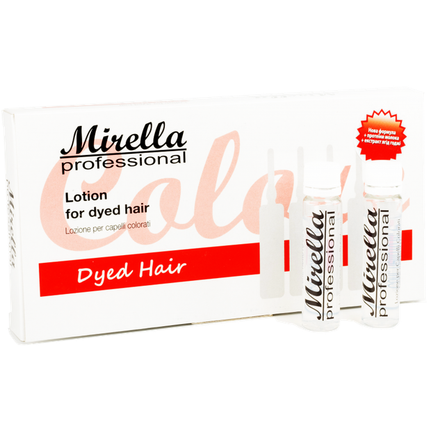 Лосьон для окрашенных волос Mirella Professional Dyed Hair 10 x 10 мл - Фото 2 Лосьон для окрашенных волос Mirella Professional Dyed Hair 10 x 10 мл - изображение 2