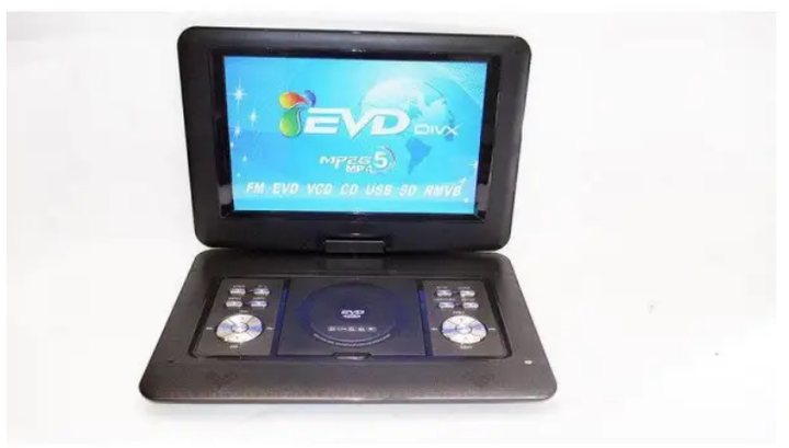Портативный DVD проигрыватель Portable NS-1129 поворотный экран 13,8 дюймов встроенный TV и FM-тюнер USB/SD/MMC Black - Фото 3 Портативный DVD проигрыватель Portable NS-1129 поворотный экран 13,8 дюймов встроенный TV и FM-тюнер USB/SD/MMC Black - зображення 3