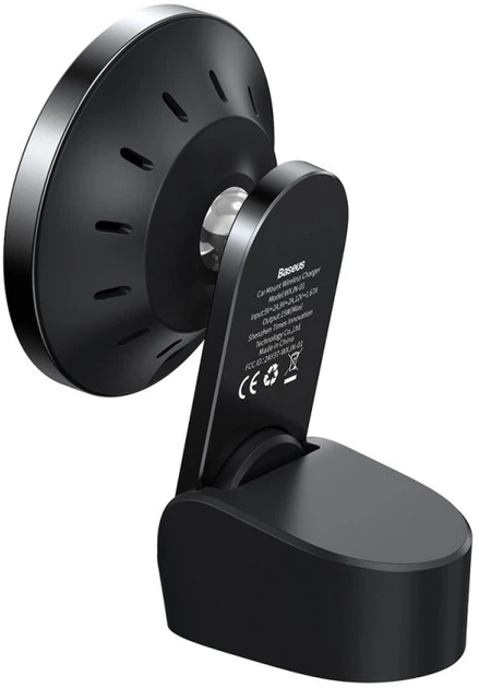 Автотримач для телефону з бездротовою зарядкою Baseus Big Energy Car Mount Wireless Charger Black (WXJN-01) - зображення 4