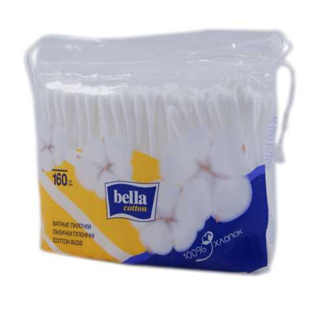 Палочки гигиенические Bella Cotton 160 шт (5900516400170) - изображение 1