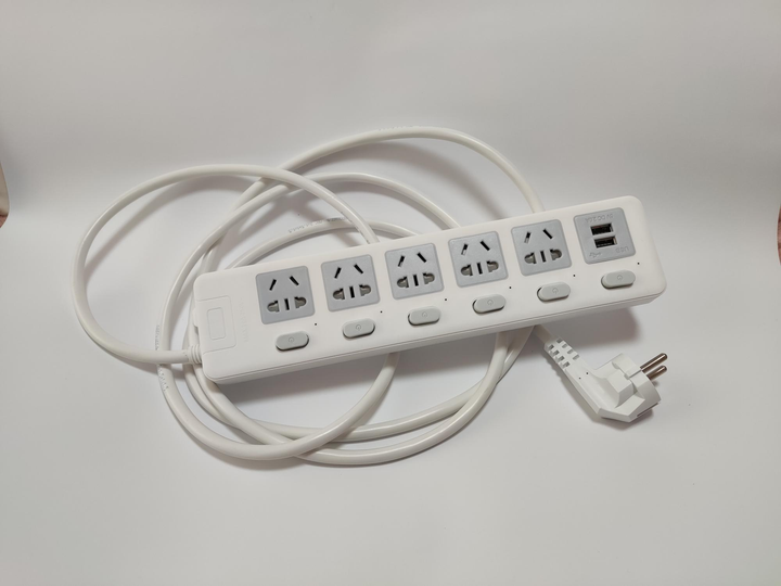 Сетевой фильтр удлинитель JH Deluxe B5USB 5 розеток с выключателями и 2 ...