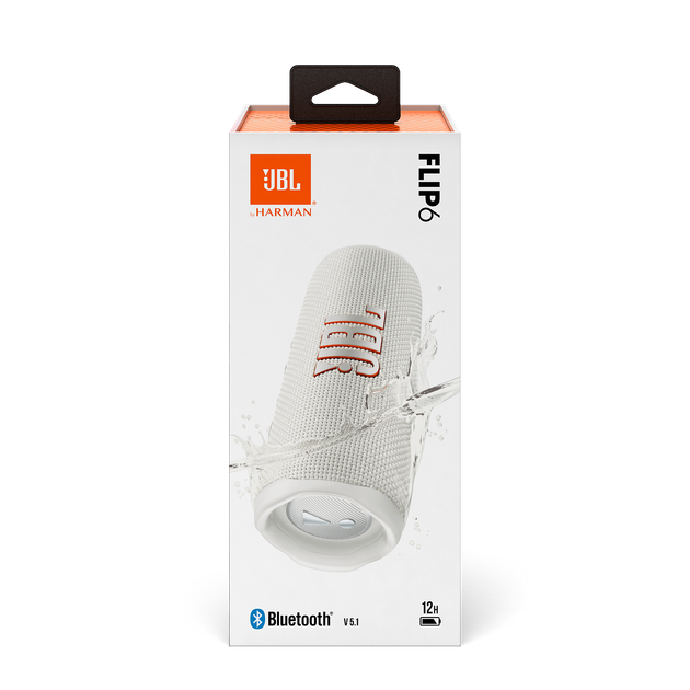 JBL Flip6 ホワイト Портативная колонка JBL Flip 6 30W White (JBLFLIP6WHT