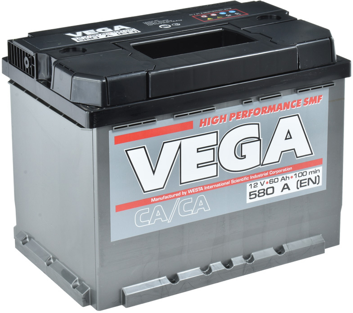 Автомобильный аккумулятор Vega Standard 60 Ач 580A R+ (-/+) (V60054013 ...