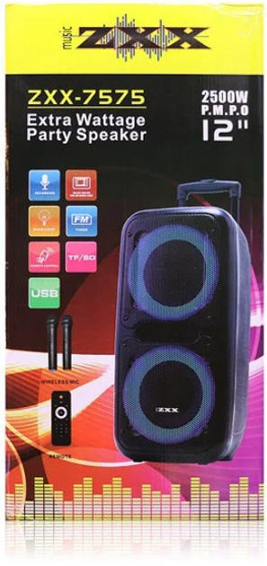 Акустическая переносная колонка ZXX-7575/ 8163 60Вт 12" 80х39х33см USB ...