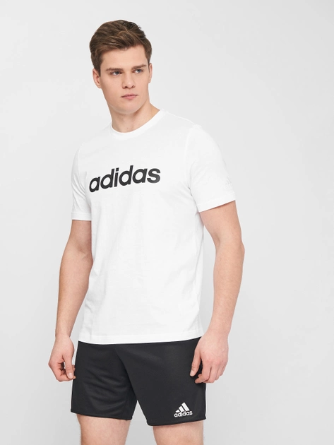 Футболка Adidas M LIN SJ T GL0058 XL White/Black (4062064947055) - изображение 1
