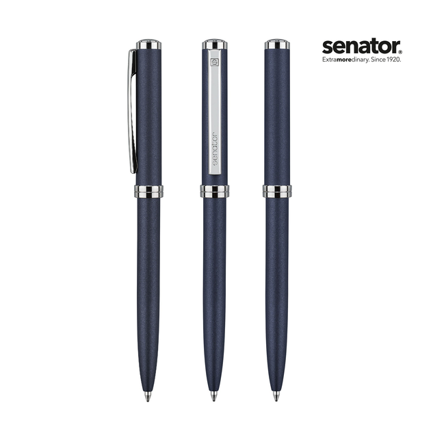Ручка шариковая Senator Delgado Metallic, цвет матовый синий – фото ...
