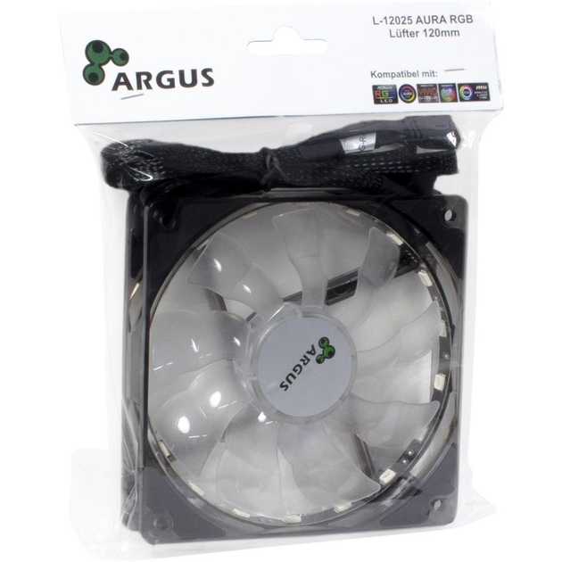 Кулер для корпусу Argus L-12025 Aura - зображення 2