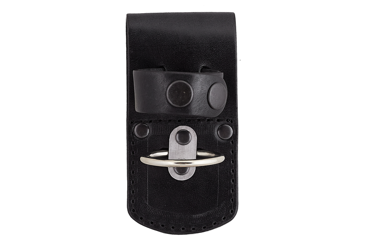 Держатель для дубинки ПГ-М, чехол под дубинку, держатель с кольцом для ношения дубинки (кожаный, чёрный)97343 - изображение 1