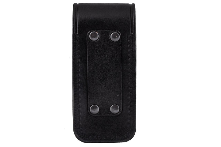 Подсумок, чехол для магазина ПМ (пистолет Макарова) формованный B кнопка (кожа, чёрный) - изображение 2