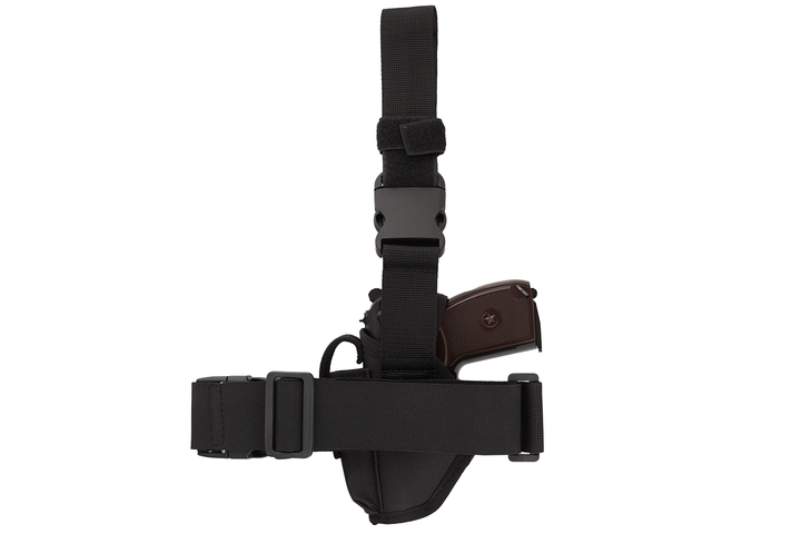 Кобура для ПМ-пистолета Макарова набедренная Эконом, кобура на ногу (oxford 600d, чёрная)97418 - изображение 2