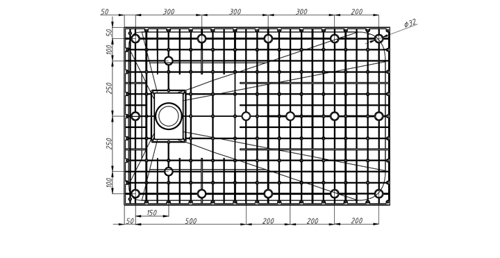 Поддон для душевой кабины ASIGNATURA Vik 80x120x4см прямоугольный композитный c сифоном черный 59837002 - изображение 3