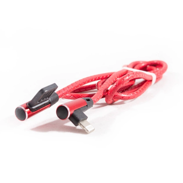 Кабель USB EVOC Elbow Type Lightning 2A/1m Red - изображение 3