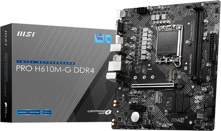 Материнська плата MSI Pro H610M-G DDR4 (s1700, Intel H610, PCI-Ex16) - зображення 5