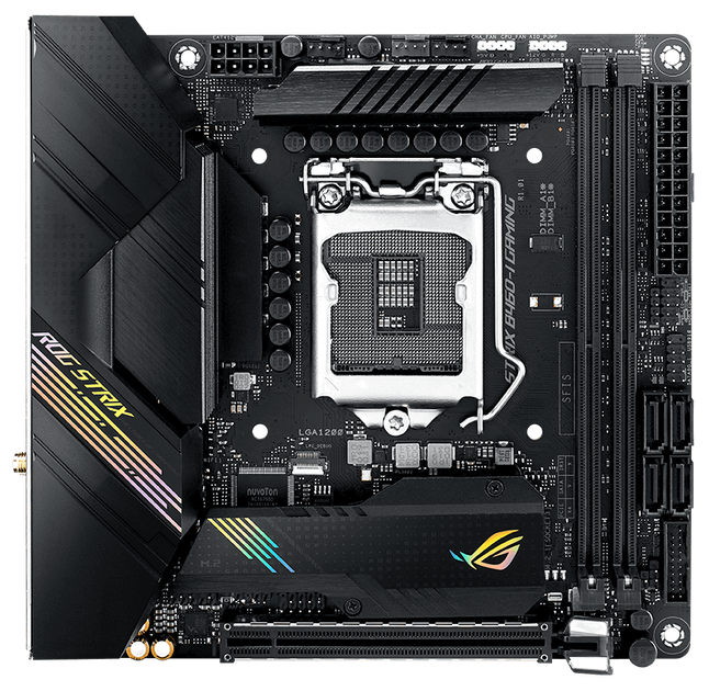 Материнская плата Asus ROG Strix B460-I Gaming (s1200, Intel B460, PCI ...