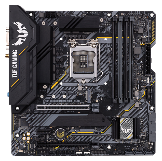 Материнская плата Asus TUF Gaming B460M-Plus (Wi-Fi) (s1200, Intel B460, PCI-Ex16) - Фото 1 Материнская плата Asus TUF Gaming B460M-Plus (Wi-Fi) (s1200, Intel B460, PCI-Ex16) - изображение 1