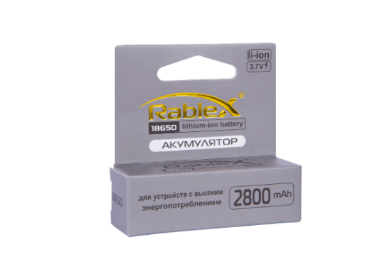 Акумулятор Rablex 2800 mAh Li-ion 3.7V 18650 - зображення 4