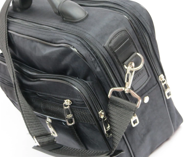 Сумка мужская для документов полу-каркас 36х27,5х14 см Wallaby черная (2513-black) - Фото 3 Сумка мужская для документов полу-каркас 36х27,5х14 см Wallaby черная (2513-black) - изображение 3