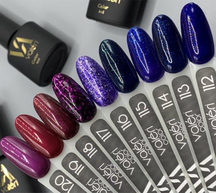 Гель-лак Valeri color №118 Темно-вишневый с микроблеском, 6 мл – купить ...