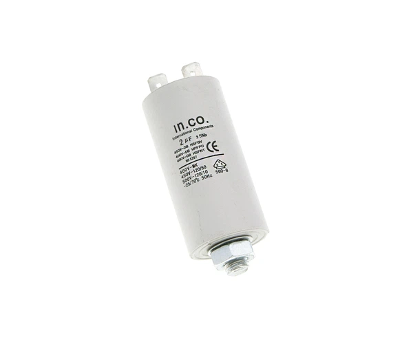 Пускорабочий конденсатор CBB60 2 мкФ 450 В (2 uF 450V), под гайку (in ...