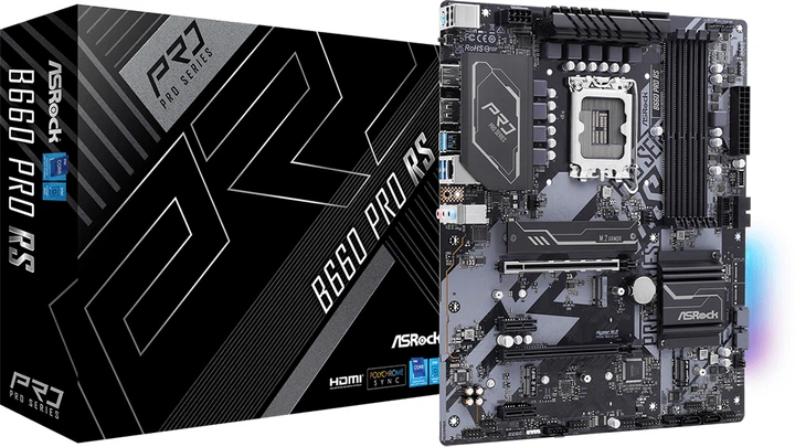 Материнская плата ASRock B660 Pro RS (s1700, Intel B660, PCI-Ex16