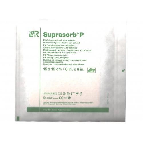 Повязка адсорбирующая не адгезивная, стерильна Suprasorb® P; 15 х 15 сm(см); 5шт/пак - изображение 2