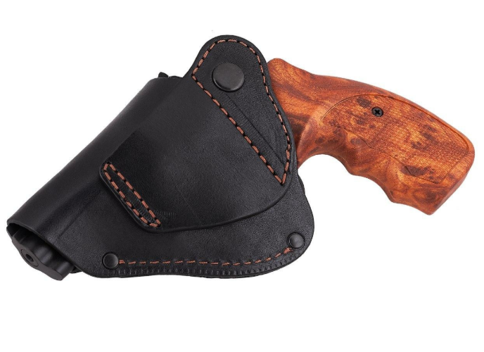Кобура Beneks для Револьвер 2,5 поясная формованная с клипсой Кожа Черная - изображение 2