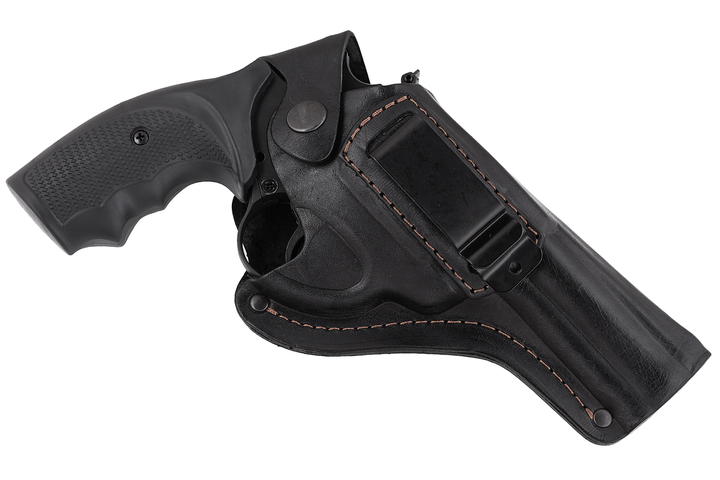 Кобура Beneks для Револьвера 4 формована з кліпсою Шкіра Чорна - зображення 1