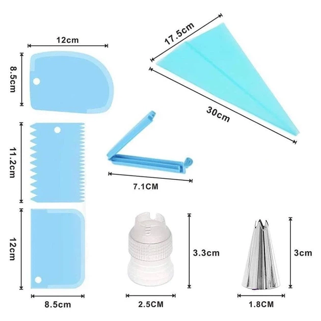 Набор кондитерских насадок и инструментов для украшения тортов и кексов ...