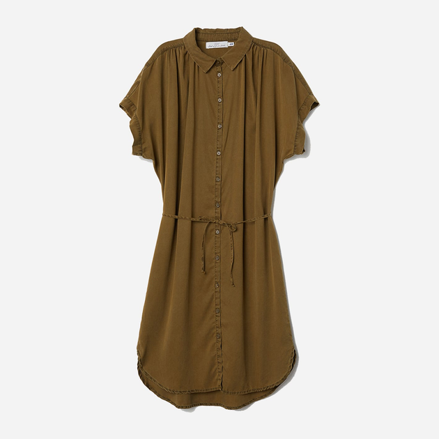 Акція на Сукня-сорочка міні літня жіноча H&M 0623194 32 Хакі від Rozetka