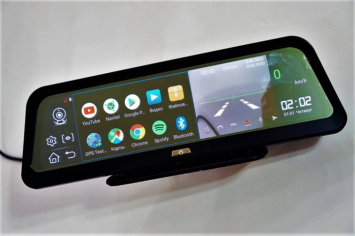 Видеорегистратор на торпеду 10" 4G Sim GPS Android Bluetooth FM передатчик Full HD GF E98 Plus / 4Ядра / 32Gb / 2Gb Ram / с камерой заднего вида - зображення 7