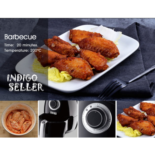Мультипечь DSP Air Health Fryer KB2020 аэрофритюрница біла - зображення 12