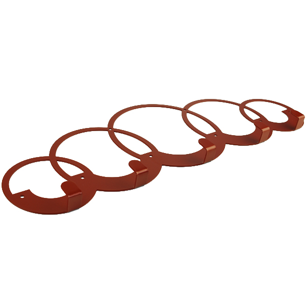 Вешалка настенная Glozis Rings H-071 50 х 17см - Фото 4 Вешалка настенная Glozis Rings H-071 50 х 17см - изображение 4