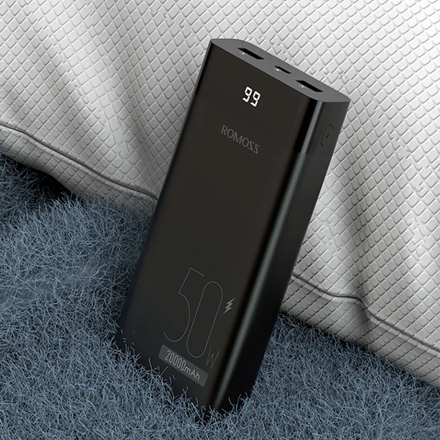 Банк заряда ROMOSS PPD20 20000mAh 50W black - зображення 1