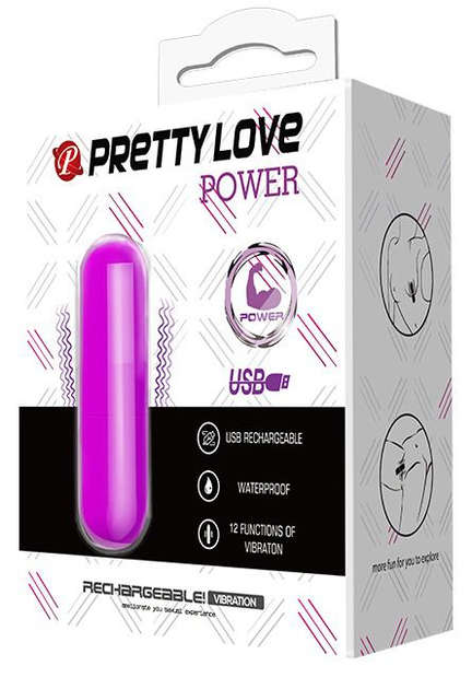 Вибропуля Baile Pretty Love Power цвет фиолетовый (06207017000000000) - изображение 7