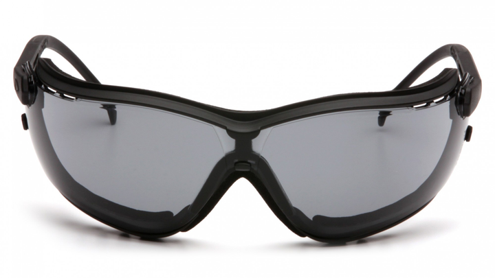 Тактичні окуляри з можливістю установки диоптрической вставки Pyramex V2G gray темні - зображення 2