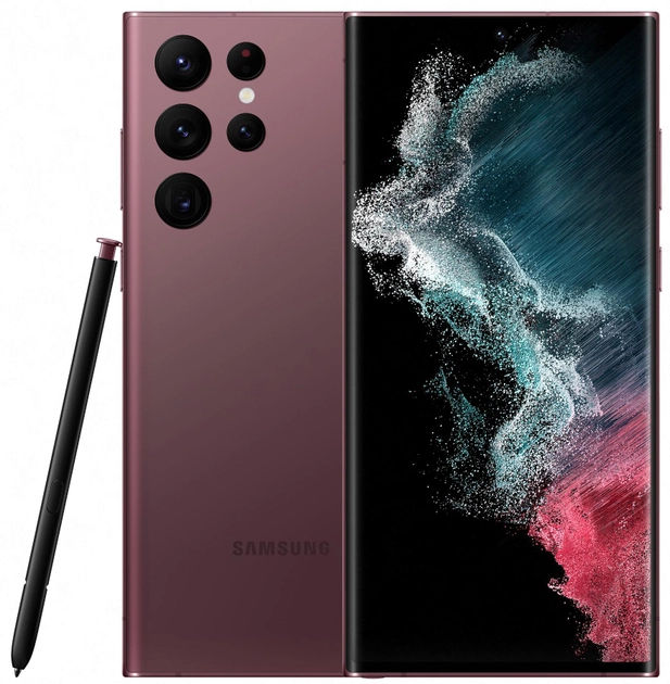 Мобильный телефон Samsung Galaxy S22 Ultra 12/256GB Burgundy (SM-S908BDRGSEK) - изображение 1