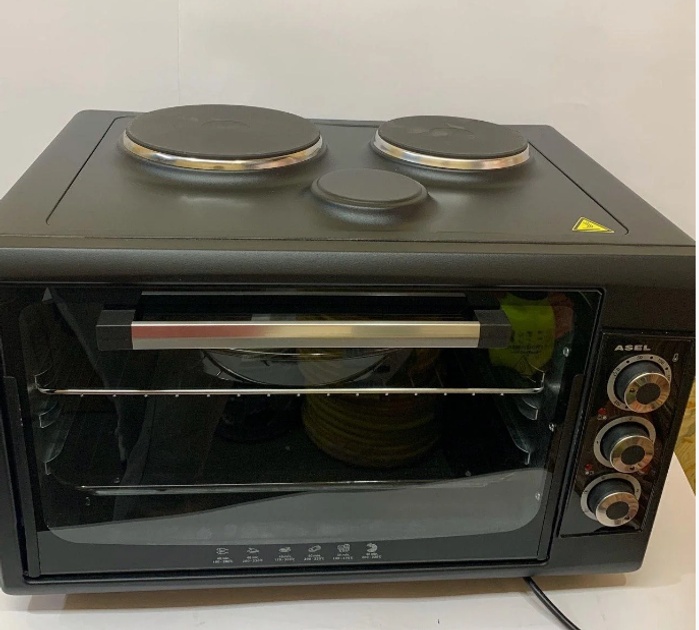 Электродуховка Asel AF-5025 50 литров с двумя конфорками – фото, отзывы ...