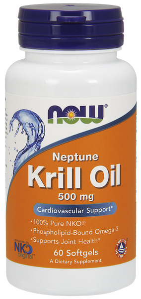 Олія кріля Krill Oil Neptune Now Foods 500 мг 60 капсул (NF509) - Фото 1 Олія кріля Krill Oil Neptune Now Foods 500 мг 60 капсул (NF509) - зображення 1