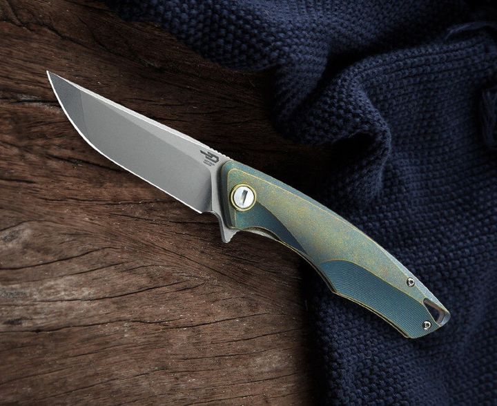 Нож складной карманный Bestech Knife DOLPHIN Retro Gold BT1707A (90/218 мм) - изображение 2