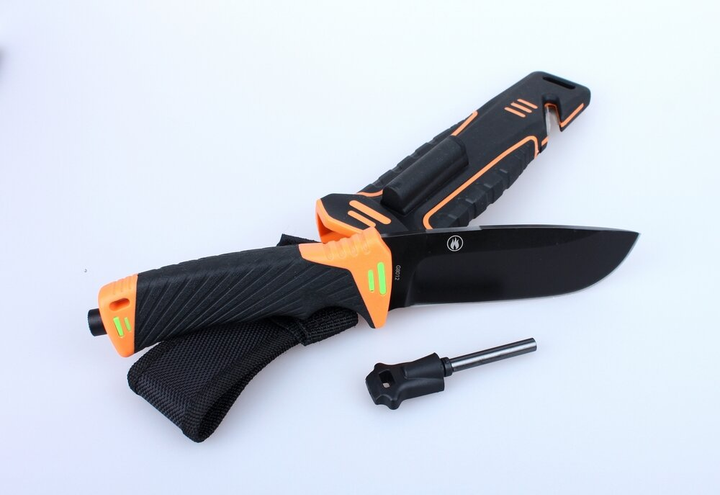 Нож нескладной туристический Ganzo G8012-OR (115/245 мм) - изображение 2