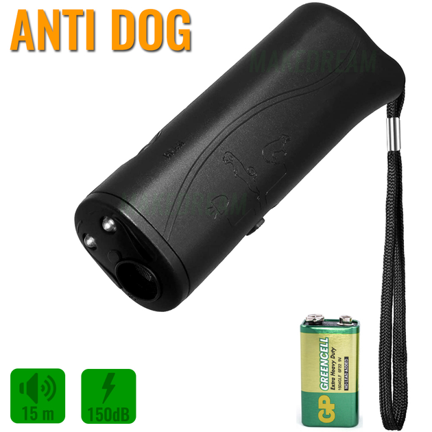 Профессиональный мощный ультразвуковой отпугиватель собак ANTI DOG 100 ...