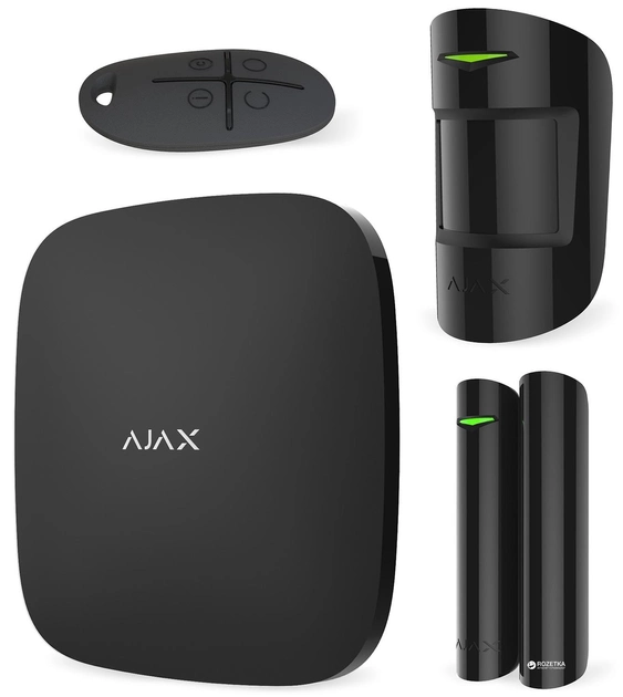 Комплект охранной сигнализации Ajax StarterKit Black (000001143) - изображение 1