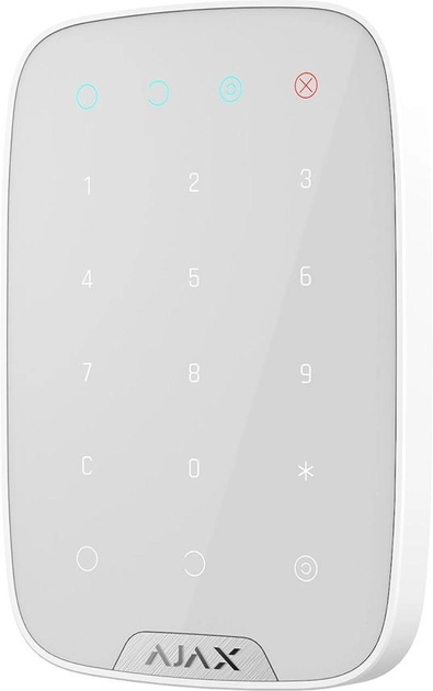 Беспроводная сенсорная клавиатура Ajax KeyPad EU White (000005652) - изображение 2